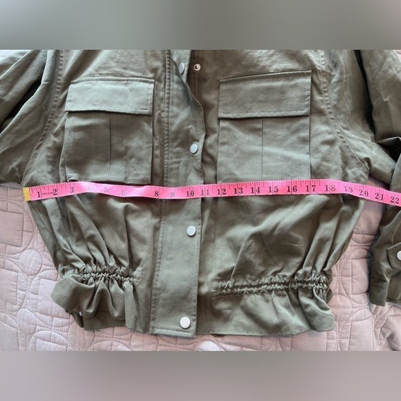 See U Soon Olive Green Lightweight Jacket Size Small NWT - Picture 13 of 16